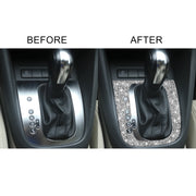 Car Gear Adjustment B Diamond Decoration Cover Sticker for Volkswagen Golf 6 2008-2012, Left-hand Drive