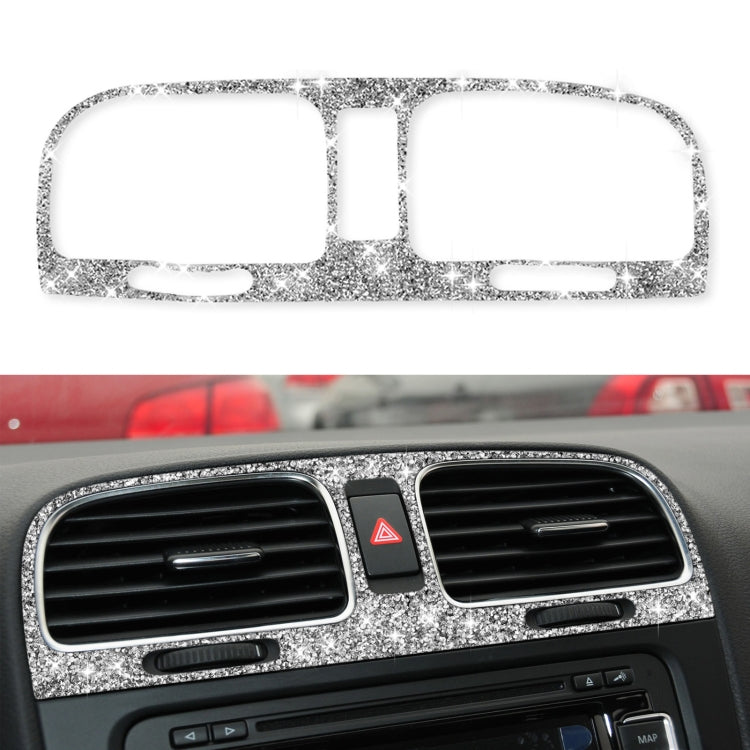 Car Middle Air Outlet Diamond Decoration Cover Sticker for Volkswagen Golf 6 2008-2012, Left and Right Drive - Car Interior Mouldings by PMC TechLife | Online Shopping South Africa | PMC TechLife | Buy Now Pay Later Mobicred