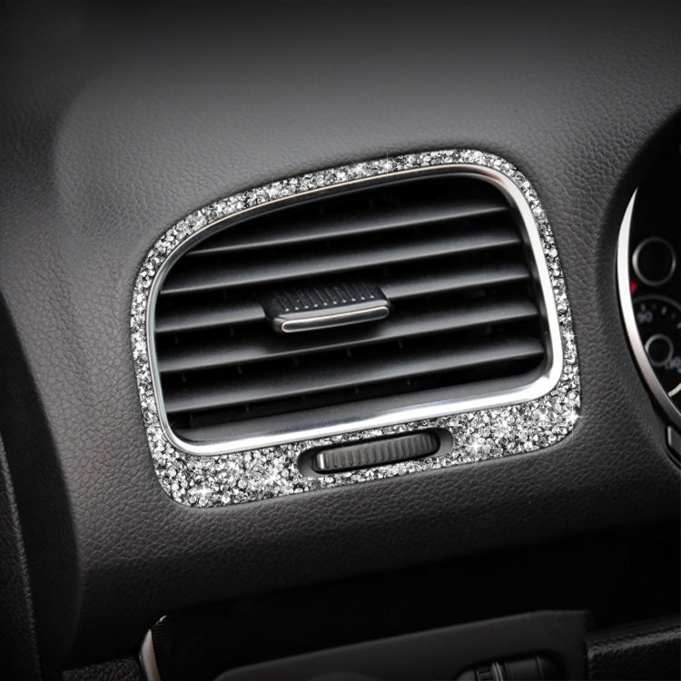 Car Left and Right Air Outlet Diamond Decoration Cover Sticker for Volkswagen Golf 6 2008-2012, Left and Right Drive - Car Interior Mouldings by PMC TechLife | Online Shopping South Africa | PMC TechLife | Buy Now Pay Later Mobicred