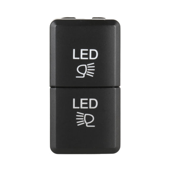 TS-201 For Toyota Car Blue-green Light Large Fog Light Dual Control Switch with Lock