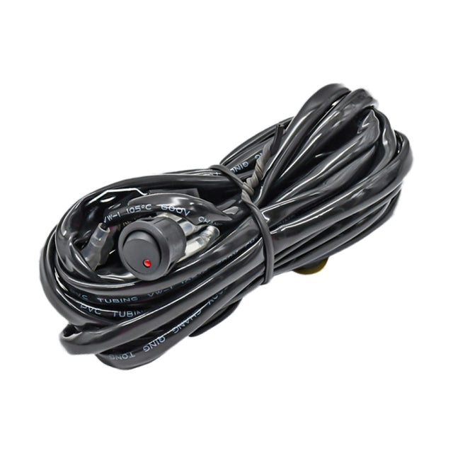 D0034 Off-road Vehicle 300W Round Water-resistant Switch Light Wiring Harness