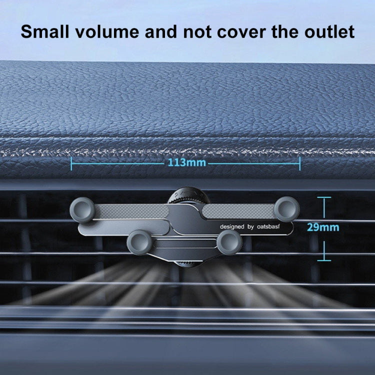 Car Knob Air Outlet Invisible Aluminum Alloy Gravity Holder