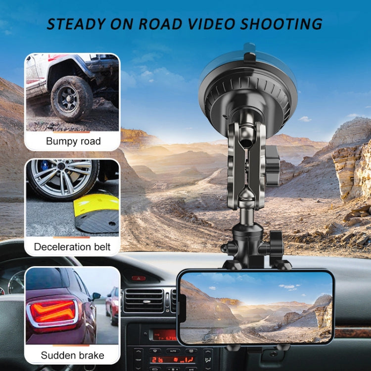 Car Universal Overhead Camera Suction Cup Phone Holder, Short Style - Car Holders by PMC TechLife | Online Shopping South Africa | PMC TechLife | Buy Now Pay Later Mobicred