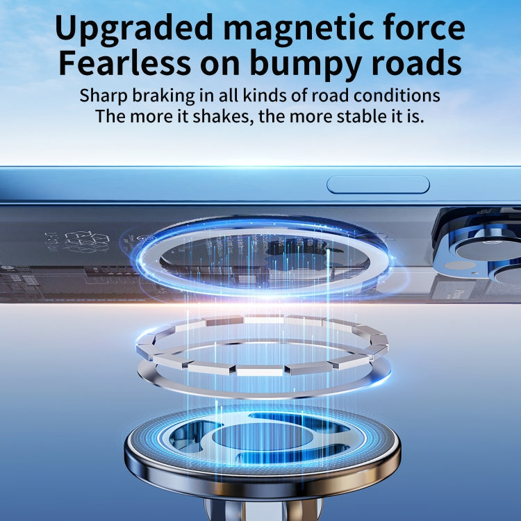 LK-CDD13 Car Multi-angle Adjustable MagSafe Magnetic Holder (Silver) - free shipping - PMC TechLife - Order now!