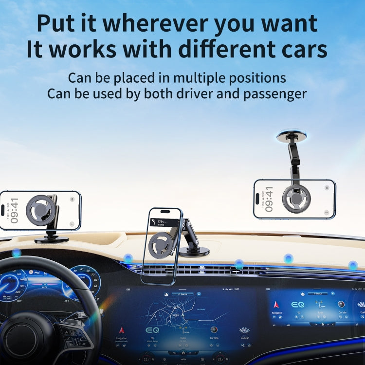 LK-CDD13 Car Multi-angle Adjustable MagSafe Magnetic Holder (Black) - Car Holders by PMC TechLife | Online Shopping South Africa | PMC TechLife | Buy Now Pay Later Mobicred