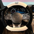 D Style Car Universal Camellia Pattern Plush Warm Anti-skid Steering Wheel Cover, Diameter: 38cm - Steering Wheel Accessories by PMC TechLife | Online Shopping South Africa | PMC TechLife | Buy Now Pay Later Mobicred