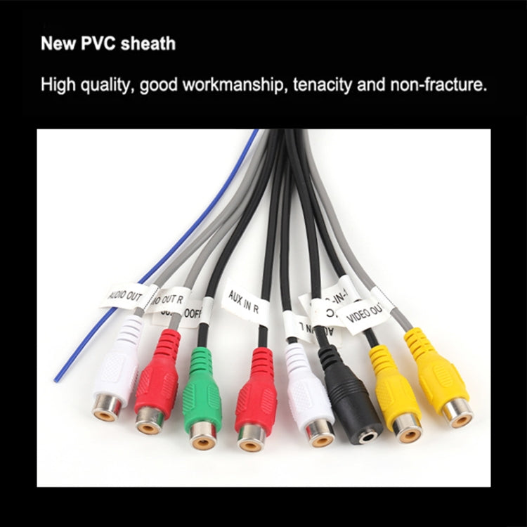 Palminfo Android Navigation 20-pin Audio Microphone Cable RCA Bass Amplifier Cable