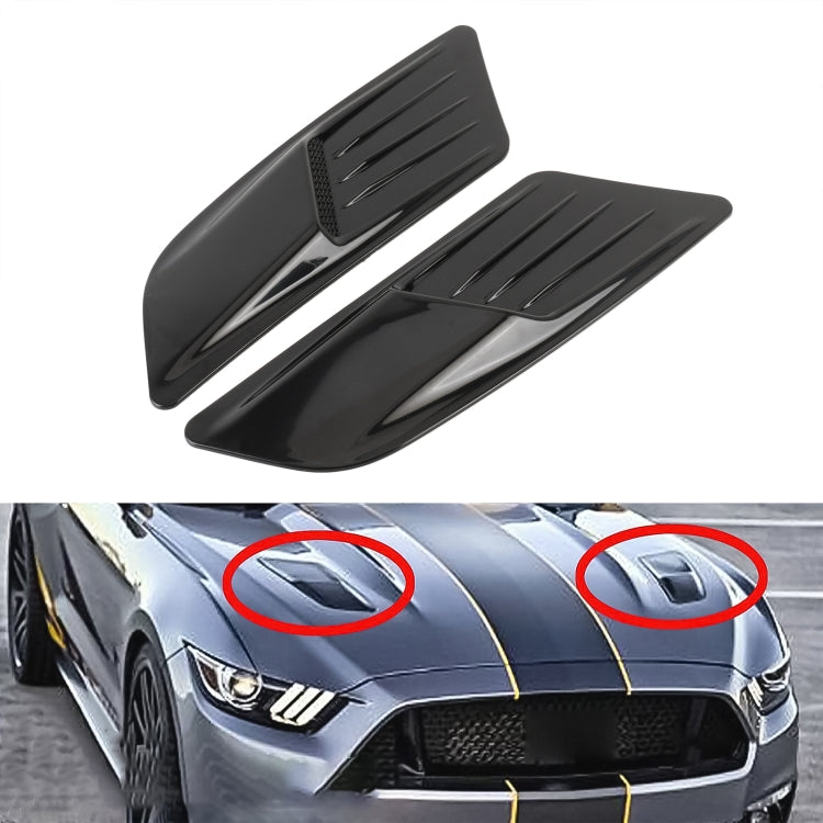 HD-713 1 Pair Car Hood Decorative Stickers Fender Air Vents Sticker(Black) - free shipping - PMC TechLife - Order now!