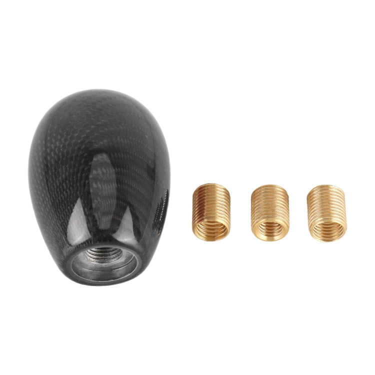 Car Carbon Fiber Pattern Gear Shift Knob Short Style Duck Egg Type Automatic Gear Head (Black) - Shift Knob by PMC TechLife | Online Shopping South Africa | PMC TechLife | Buy Now Pay Later Mobicred