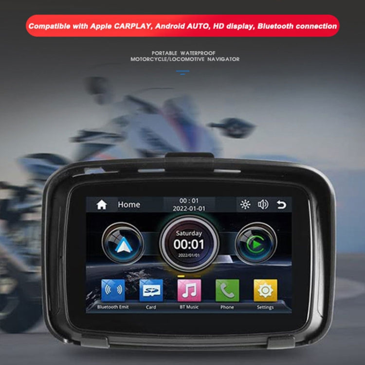P502M Motorcycles Portable Waterproof 5 inch Wireless Carplay GPS Navigator - Electrical Instruments by PMC TechLife | Online Shopping South Africa | PMC TechLife | Buy Now Pay Later Mobicred