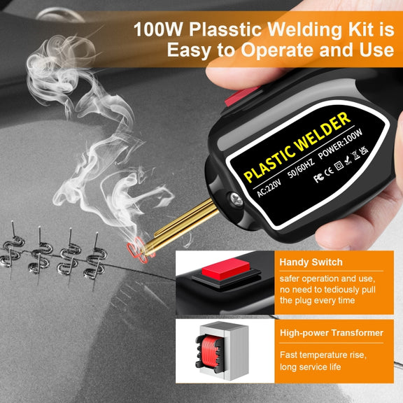 Hot Stapler Plastic Welding Machine Car Bumper Repair Kit Plier, AU Plug