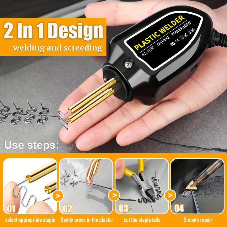 Hot Stapler Plastic Welding Machine Car Bumper Repair Kit Plier, US Plug - Hand Tool Sets by PMC TechLife | Online Shopping South Africa | PMC TechLife | Buy Now Pay Later Mobicred