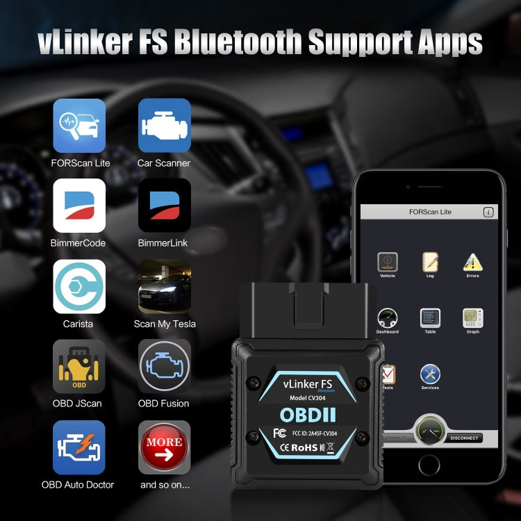 Vgate OBD2 Bluetooth Diagnostic Tool - free shipping - PMC Jewellery - Order now!
