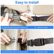 Car Rear Seat Oxford Cloth Storage Bag Car Seat Back Anti-kick Pad