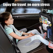 Car Rear Seat Oxford Cloth Storage Bag Car Seat Back Anti-kick Pad