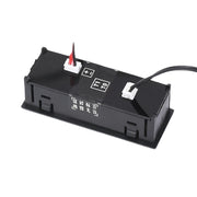 3 in 1 DC5-50V Car High-precision Electronic LED Luminous Clock + Thermometer + Voltmeter (Green)