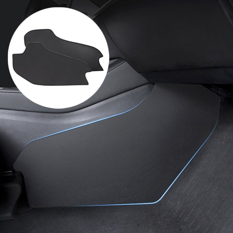 For Tesla Model Y 2pcs / Set Car Center Console Inside Leather Anti-kick Pad - Car Interior Mouldings by PMC TechLife | Online Shopping South Africa | PMC TechLife | Buy Now Pay Later Mobicred