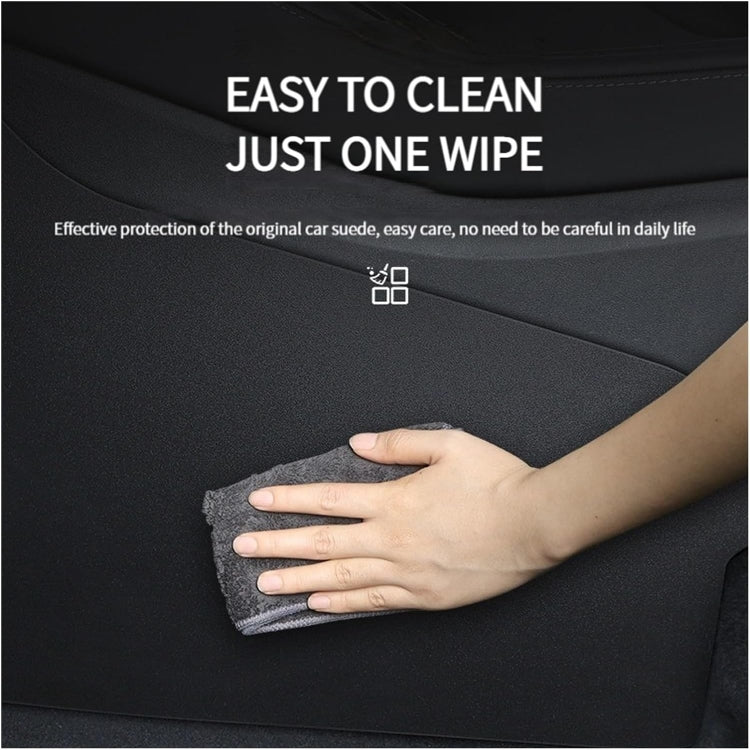 For Tesla Model Y 2pcs / Set Car Center Console Inside Leather Anti-kick Pad - Car Interior Mouldings by PMC TechLife | Online Shopping South Africa | PMC TechLife | Buy Now Pay Later Mobicred