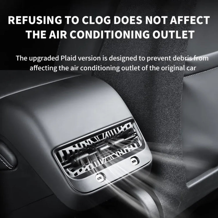 For Tesla Model Y 2021-2023 Car Rear Air Conditioning Outlet Protective Cover - Air Conditioning System by PMC TechLife | Online Shopping South Africa | PMC TechLife | Buy Now Pay Later Mobicred