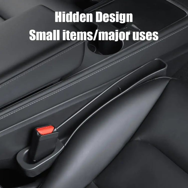 For Tesla Model 3 / Y 2pcs / Set Car Seat Gap Storage Box (Black) - Stowing Tidying by PMC TechLife | Online Shopping South Africa | PMC TechLife | Buy Now Pay Later Mobicred