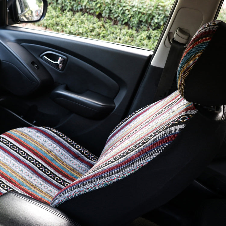 TIROL T25941 General Car Ethnic Style Double Front Seat Protective Cover - free shipping - PMC TechLife - Order now!