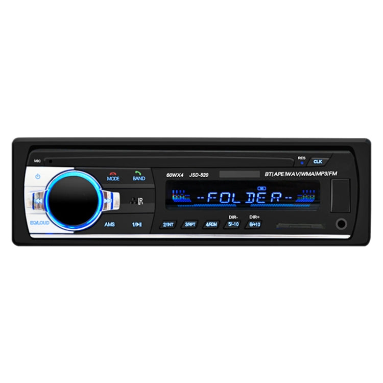 JSD-520 Car Stereo Radio MP3 Audio Player Support Bluetooth Hand-free Calling / FM / USB / SD, EU Plug Version - Car MP3 & MP4 & MP5 by PMC TechLife | Online Shopping South Africa | PMC TechLife | Buy Now Pay Later Mobicred