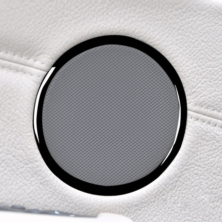 4pcs / Set Car Door Horn Ring Decorative Sticker for BMW X5 E70 2008-2013 / X6 E71 2009-2014, Left and Right Drive Universal(Black) - Car Interior Mouldings by PMC TechLife | Online Shopping South Africa | PMC TechLife | Buy Now Pay Later Mobicred
