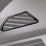 2pcs / Set Car Right Drive Dashboard Air Outlet Frame Decorative Sticker for BMW X5 E70 / X6 E71 2008-2013, Left and Right Drive Universal(Black)