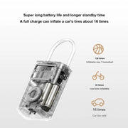 Xiaomi Mijia Air Pump 2 Pro Portable Electric Air Compressor Mi Inflatable Treasure 150psi High Pressure For Motorcycle Car Soccer (Black)