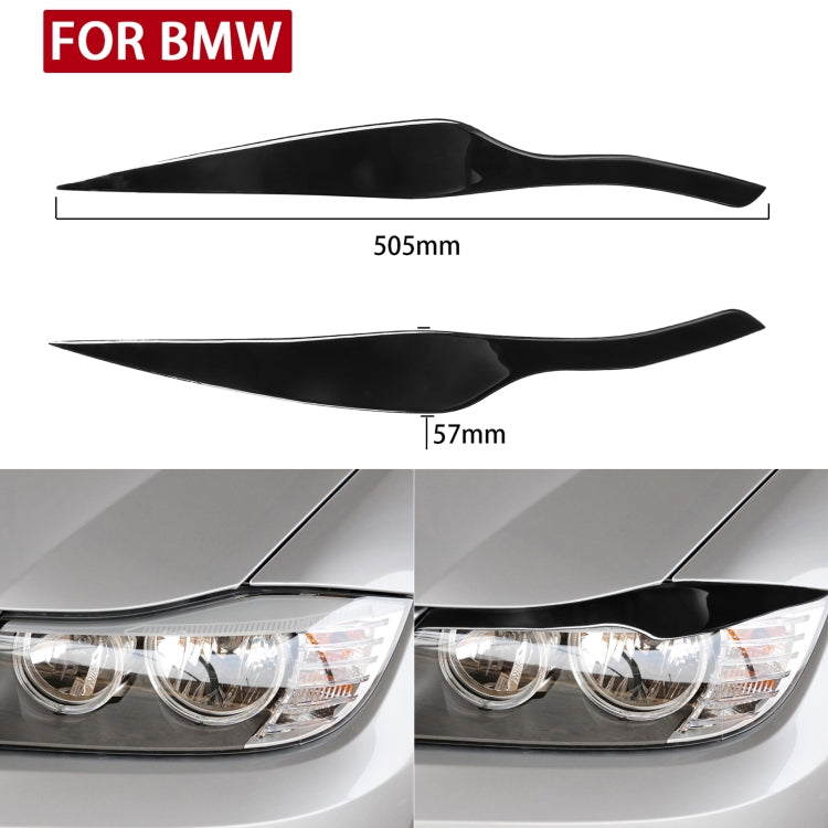 Pair Car Lamp Eyebrow Soft Decorative Sticker for BMW 3 Series E90 2005-2012(Black) - Lamp Decoration by PMC TechLife | Online Shopping South Africa | PMC TechLife | Buy Now Pay Later Mobicred