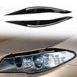 Pair Car Lamp Eyebrow Soft Decorative Sticker for BMW 5 Series F10 2010-2013, with Hole(Black) - Lamp Decoration by PMC TechLife | Online Shopping South Africa | PMC TechLife | Buy Now Pay Later Mobicred