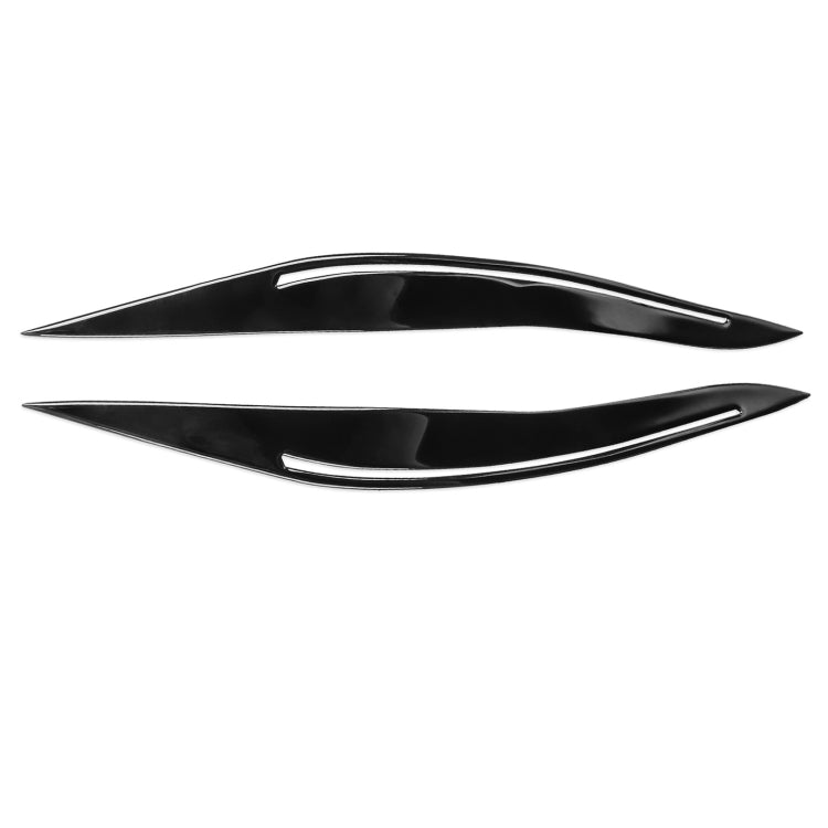 Pair Car Lamp Eyebrow Soft Decorative Sticker for BMW 5 Series F10 2010-2013, with Hole(Black) - Lamp Decoration by PMC TechLife | Online Shopping South Africa | PMC TechLife | Buy Now Pay Later Mobicred