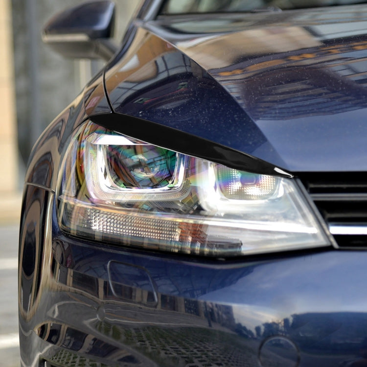 Pair Car Lamp Eyebrow Soft Decorative Sticker for Volkswagen Golf 7 / 7.5 2013-2018 (Black) - Lamp Decoration by PMC TechLife | Online Shopping South Africa | PMC TechLife | Buy Now Pay Later Mobicred