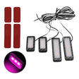 Car 4 in 1 LED Ambient Light Door Decorative Light (Pink Light) - Door Lights by PMC TechLife | Online Shopping South Africa | PMC TechLife | Buy Now Pay Later Mobicred