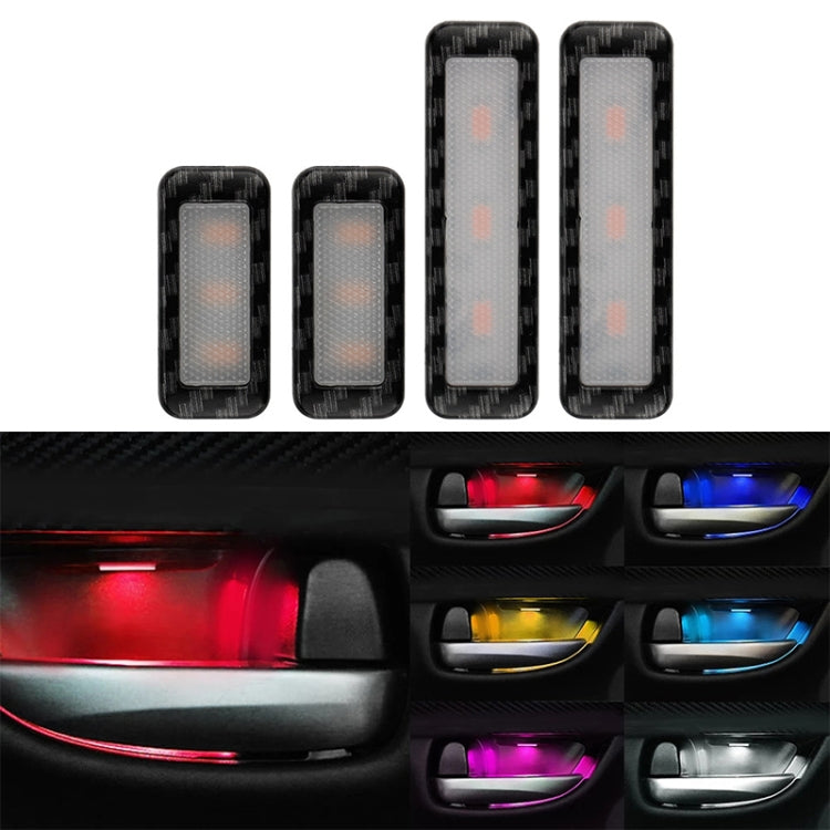 Car 4 in 1 LED Ambient Light Door Decorative Light (Pink Light) - Door Lights by PMC TechLife | Online Shopping South Africa | PMC TechLife | Buy Now Pay Later Mobicred