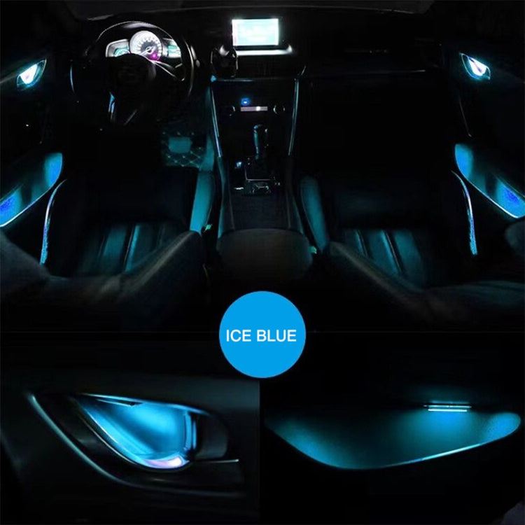 Car 4 in 1 LED Ambient Light Door Decorative Light (Red Light)