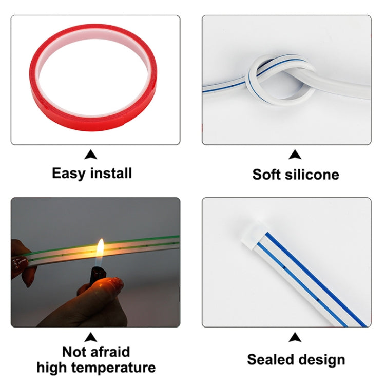 1.5m Car Daytime Running Super Bright Decorative LED Atmosphere Light (Yellow Light) - Decorative Lights by PMC TechLife | Online Shopping South Africa | PMC TechLife