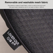 Car mini Seat Cushion Breathable Lumbar Seat Mat (Beige)