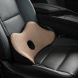 Car Memory Foam Breathable Lumbar Cushion (Beige) - Seat Accessories by PMC TechLife | Online Shopping South Africa | PMC TechLife | Buy Now Pay Later Mobicred