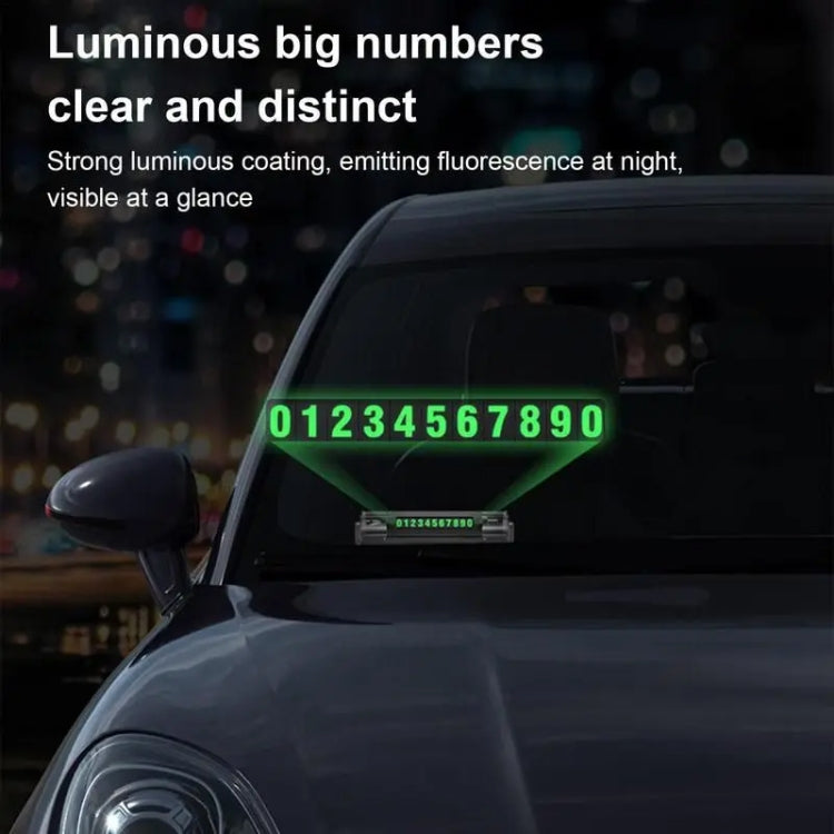 Car Multi-functional Emergency Safety Hammer Temporary Parking Dual Number Plate (Blue) - Emergency Hammer by PMC TechLife | Online Shopping South Africa | PMC TechLife | Buy Now Pay Later Mobicred