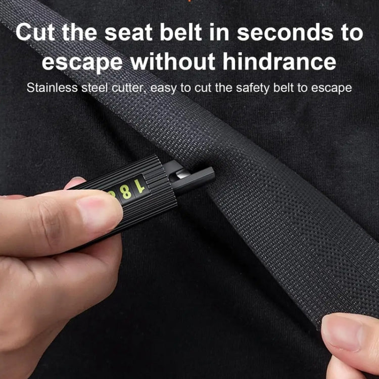 Car Multi-functional Emergency Safety Hammer Temporary Parking Dual Number Plate (Grey) - Emergency Hammer by PMC TechLife | Online Shopping South Africa | PMC TechLife | Buy Now Pay Later Mobicred