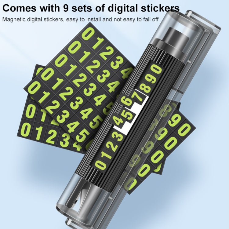 Car Multi-functional Emergency Safety Hammer Temporary Parking Dual Number Plate (Blue) - Emergency Hammer by PMC TechLife | Online Shopping South Africa | PMC TechLife | Buy Now Pay Later Mobicred