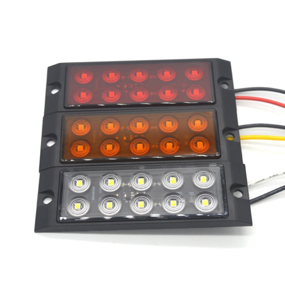 2pcs Car / Truck 10LEDs Side Marker Indicator Lights Bulb Lamp (White)