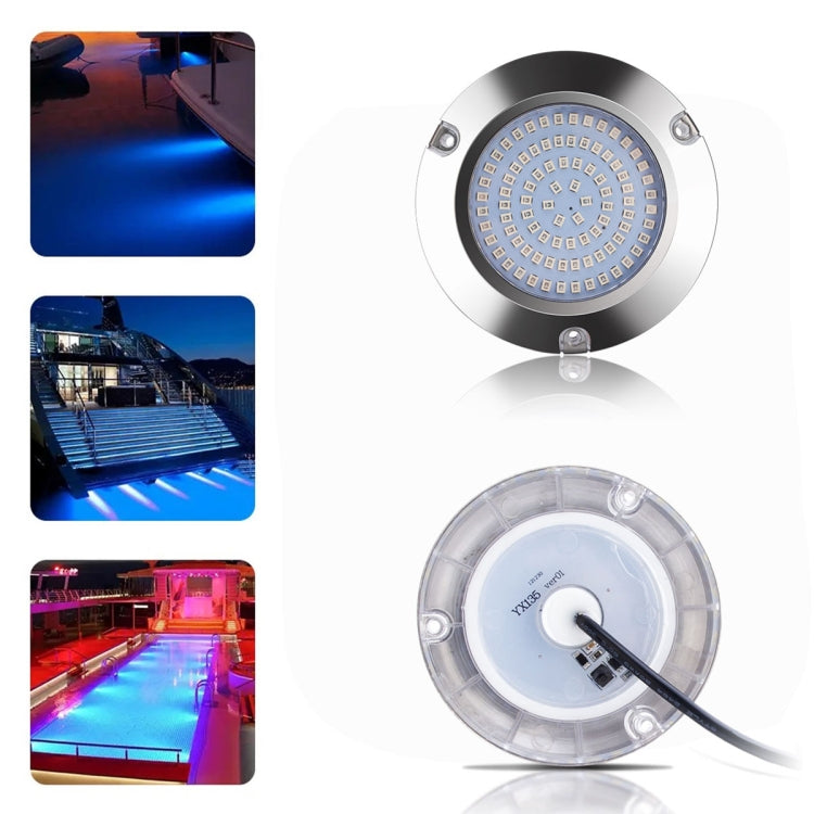 Ship / Yacht 10-30V 90LEDs Waterproof Stainless Steel Underwater Light (Red Light) - Marine Accessories & Parts by PMC TechLife | Online Shopping South Africa | PMC TechLife | Buy Now Pay Later Mobicred