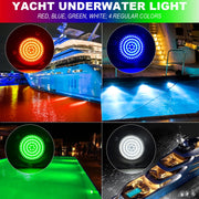 Ship / Yacht 10-30V 90LEDs Water-resistant Stainless Steel Underwater Light (Green Light)