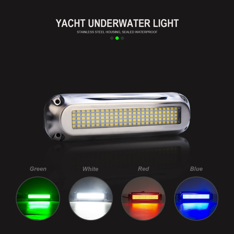 Ship / Yacht 10-30V 120LEDs Water-resistant Stainless Steel Underwater Light (Green Light)