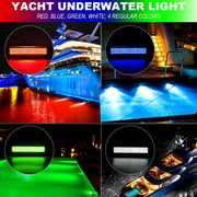 Ship / Yacht 10-30V 120LEDs Water-resistant Stainless Steel Underwater Light (Green Light)