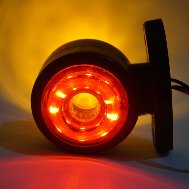 2pcs Car / Truck 12-30V 20LEDs Red Yellow Side Marker Indicator Lights Bulb Lamp - Clearance Lights by PMC TechLife | Online Shopping South Africa | PMC TechLife | Buy Now Pay Later Mobicred