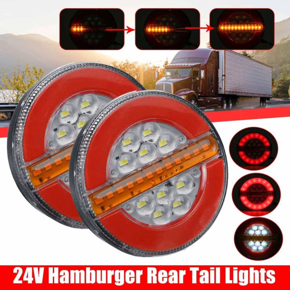 4 inch 24V Truck LED Flowing Water Taillight