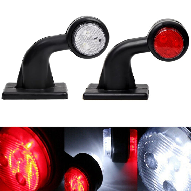 2pcs Car / Truck 12-30V LED Red White Side Marker Indicator Lights Bulb Lamp - Clearance Lights by PMC TechLife | Online Shopping South Africa | PMC TechLife | Buy Now Pay Later Mobicred